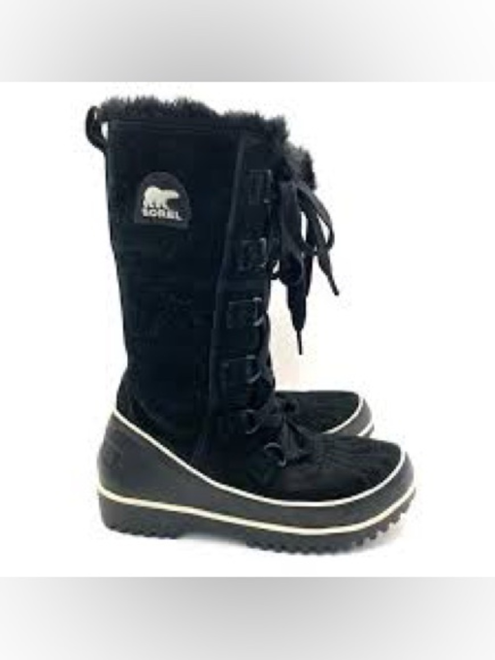 Sorel Black Lace-Up Winter Boot for Women